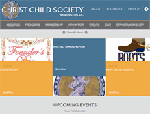 Tablet Screenshot of christchilddc.org